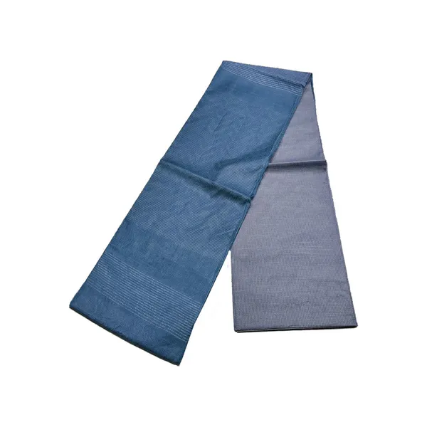 Handloom_Semi_Tussar_Silk_Two_Dye_Bhagalpuri_Saree_for_women's_with_Striped_Pallu_(12517_Cyan_&_Waloo_Grey)