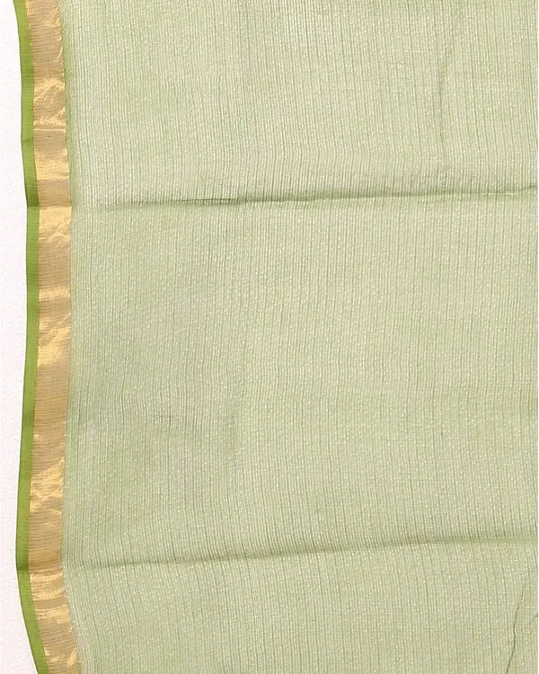 Organza_Net_Handloom_Art_Silk_Bhagalpuri_Two_Dye_Saree_(Green-Red)