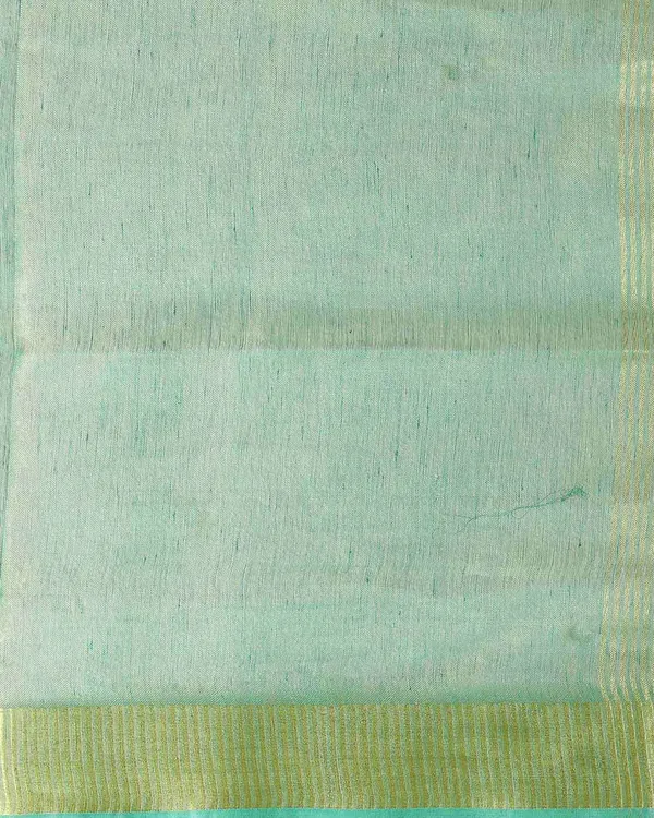Tissue_Linen_Pure_Handloom_Bhagalpuri_Saree_(Green)