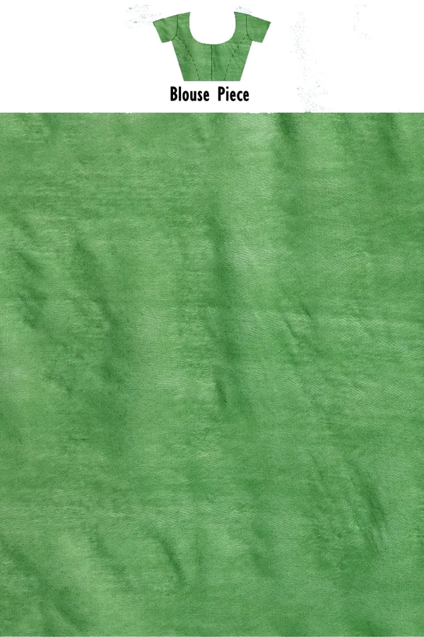 Forest_Green_women's_Kota_Art_Silk_Bhagalpuri_Saree_With_Blouse_Piece