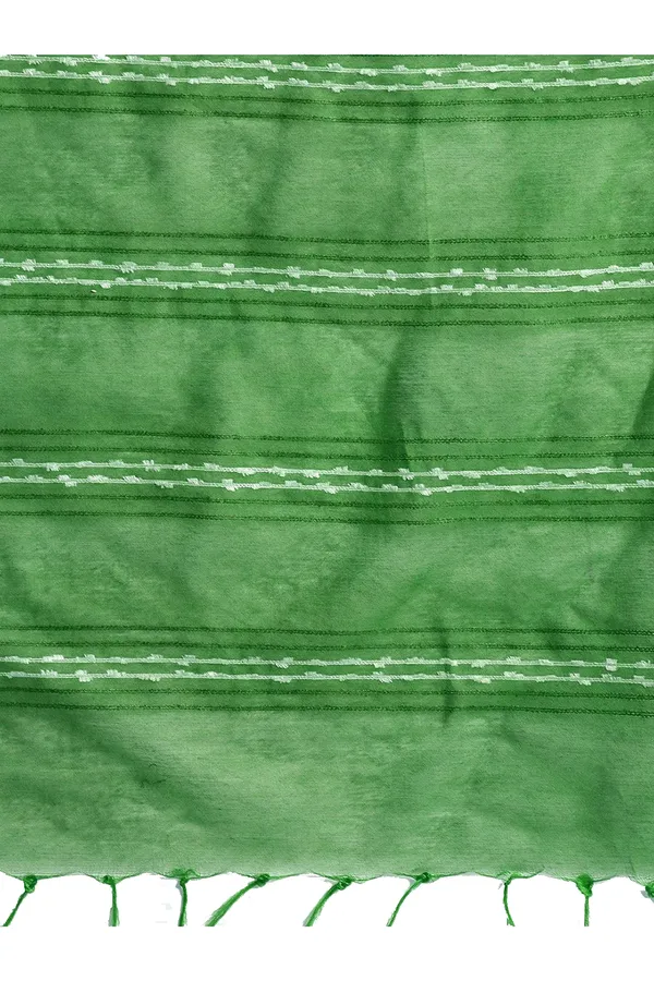 Forest_Green_women's_Kota_Art_Silk_Bhagalpuri_Saree_With_Blouse_Piece