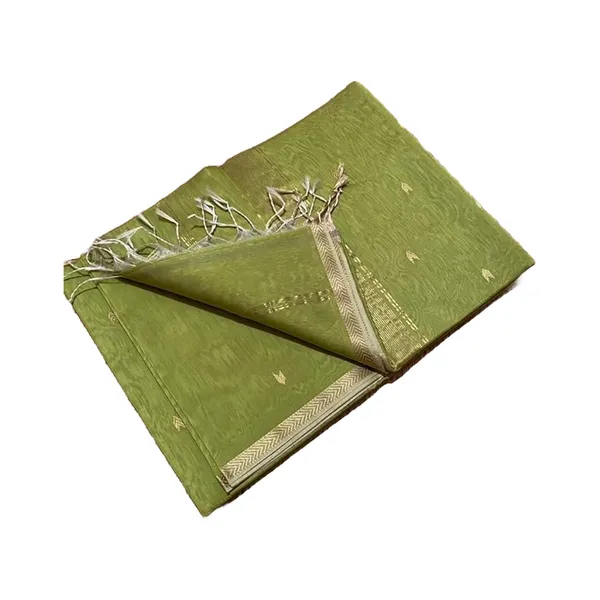 Handloom_Semi_Tussar_Silk_Zari_Weaving_Motif_Saree_with_Blouse_Piece