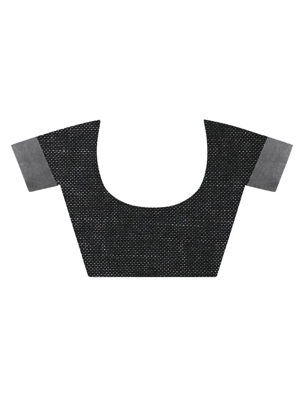 Bhagalpuri_Blend_Linen_Saree_With_Black_Pipine_Contrast_Blouse_Piece