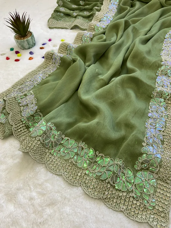 Shimmer_Sitara_Fabric_sarees_with_Beautiful_Embroidery_&_Sequence_Work_With_Attractive_Cutwork_Border