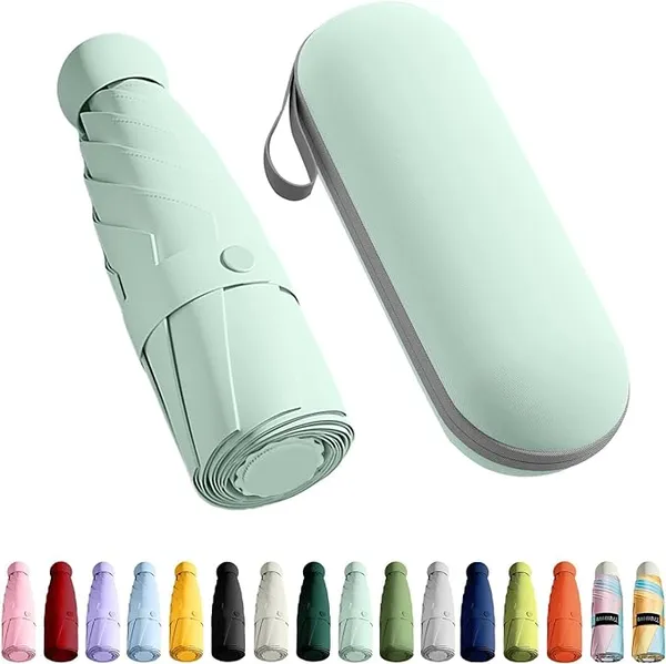 LIGHT_GREEN_Portable_Mini_Capsule_Umbrella