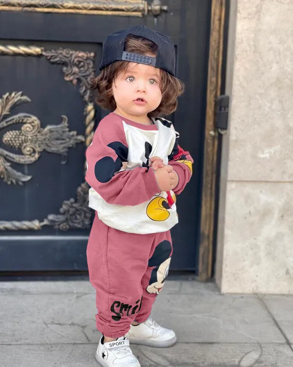 Pink_Boy_and_Girl_Poly_Cotton_Mickey_Mouse_Print_Full_Sleeve_Sweatshirt_with_Pants