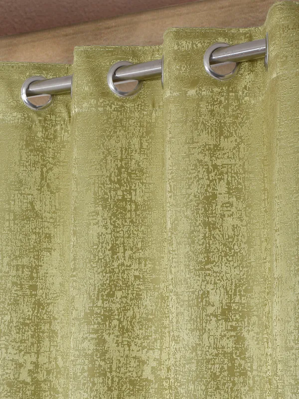 Olive_Green_Textured_Black_Out_Window_Curtain