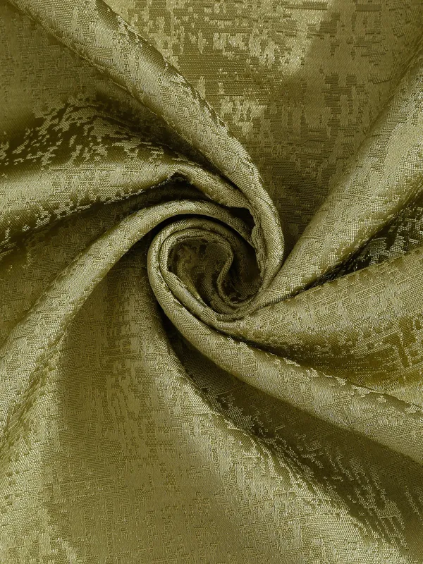 Olive_Green_Textured_Black_Out_Window_Curtain