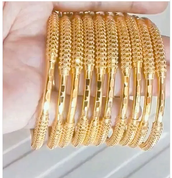 Gold bangles 1 pavan top