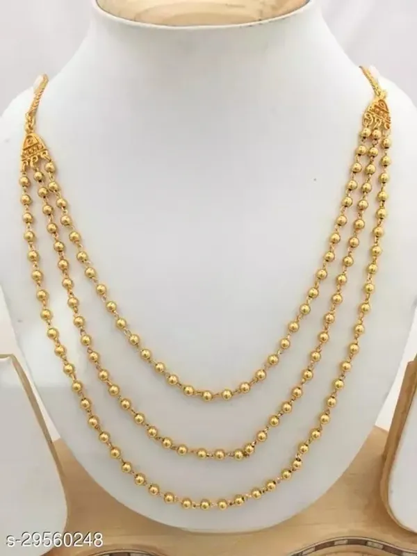 High_Gold_Plated_3_Layer_Ball_Chain
