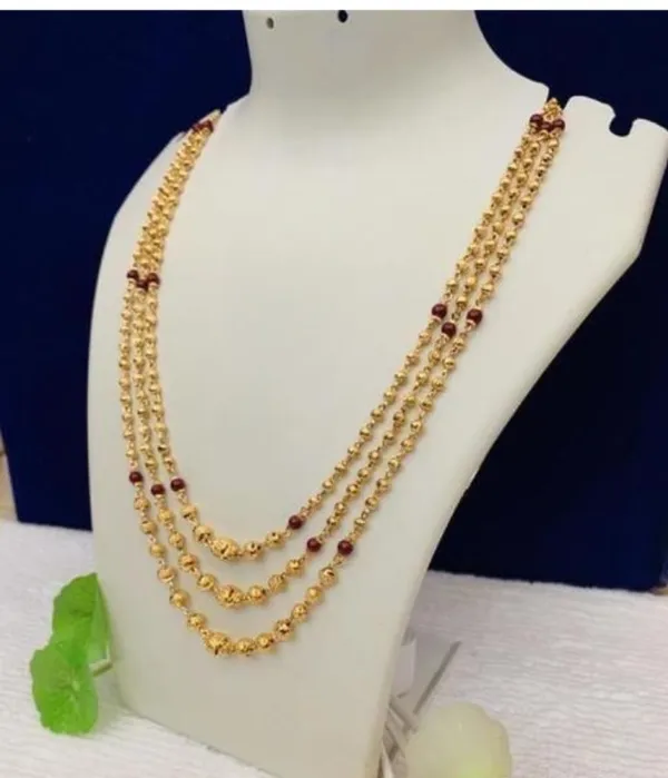 Red pearl gold chain store
