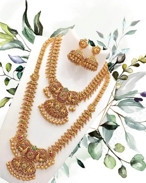 Nagneshi Art Pcs Alloy Gold-Plated Multicolor Jewellery Set Price in  India Buy Nagneshi Art Pcs Alloy Gold-Plated Multicolor Jewellery Set 