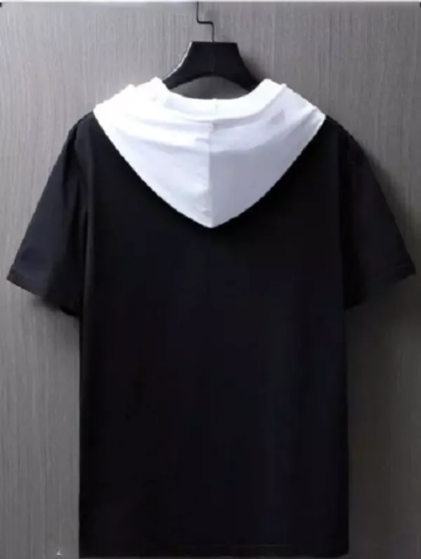 Half_Sleeve_Hoodie_T-Shirt_(Black-White)_|_Premium_Quality_Hoodie_T-Shirts