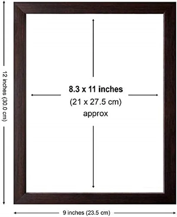 Hindu_Goddess_Dhanalakshmi_Photo_with_Wooden_Frame_(Multicolour,_8_x_12_Inch)_,Wall_Mount