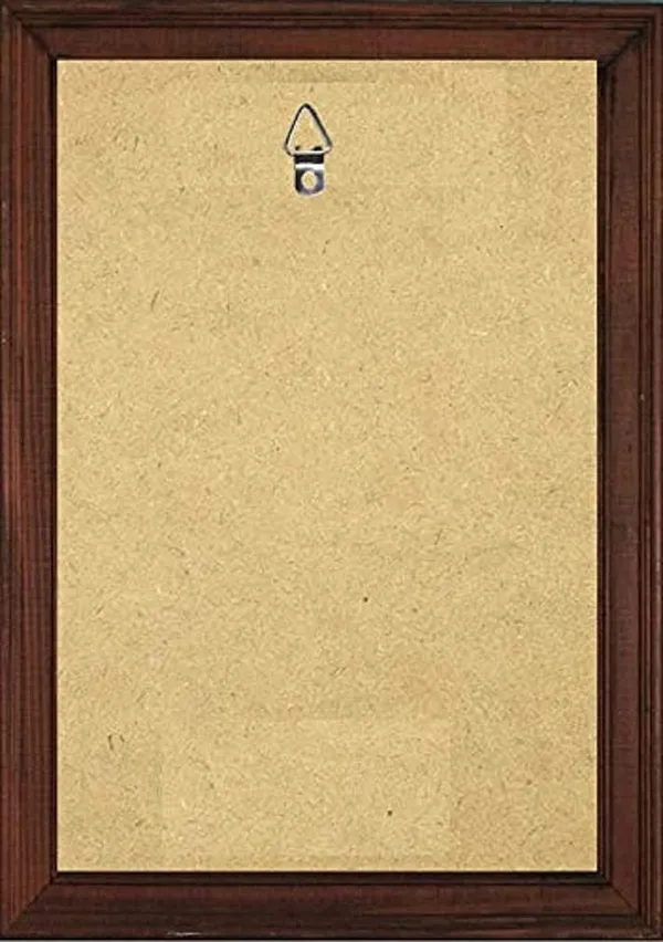 Hindu_Goddess_Dhanalakshmi_Photo_with_Wooden_Frame_(Multicolour,_8_x_12_Inch)_,Wall_Mount