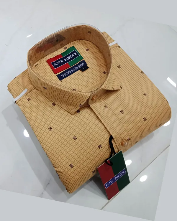 Cotton_Printed_Mustard_Full_Sleeve_Shirt_Premium_Cotton_Blend