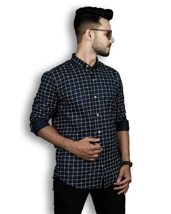 Navy_Blue_Check_Shirts_Premium_Cotton_Blend_|_Shirts_Printed_|_Navy_Blue_Shirts_|_Micro_Print_|_Plus_Shirt_|_Navy_Blue__Shirts_|_Shirt_For_Boy_|_No_Choce_Shirts