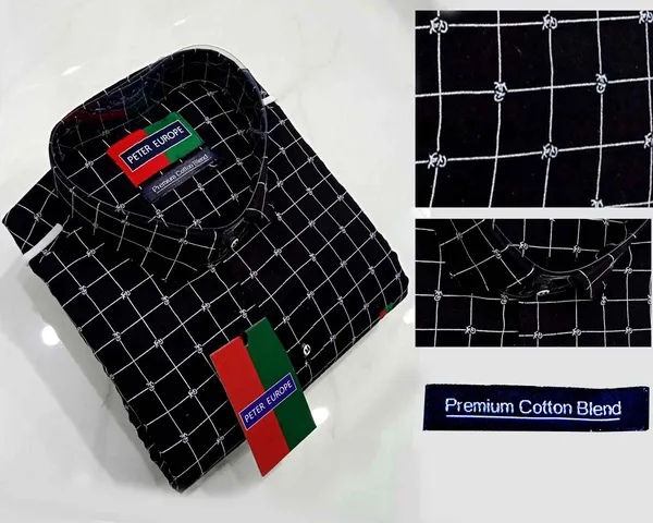 Cotton_Printed_Black_Checks_Shirt_Premium_Cotton_Blend