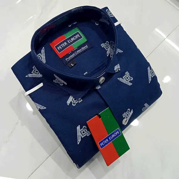 Navy_Blue_Digital_Printed_Shirts_Premium_Cotton_Blend