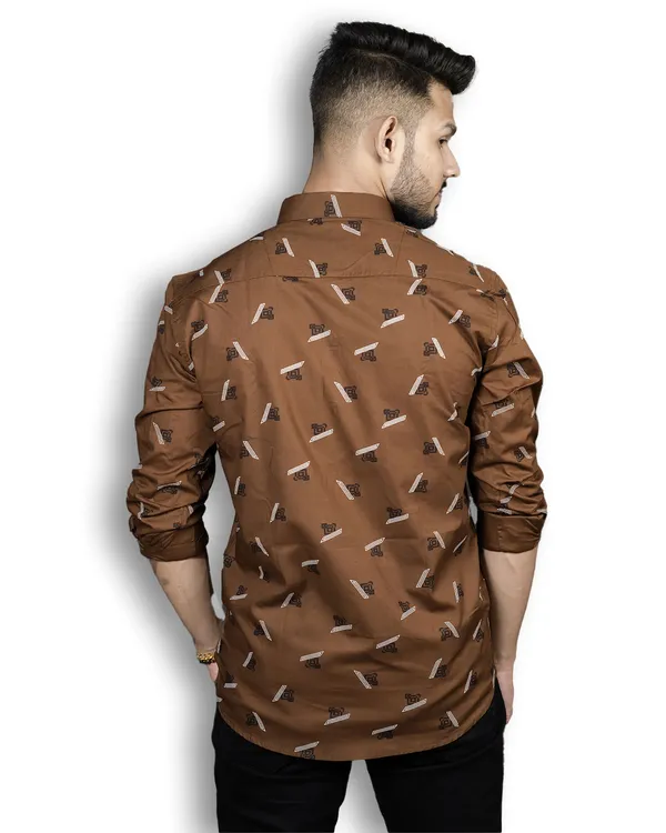 Khaki_Digital_Printed_Shirts_Premium_Cotton_Blend