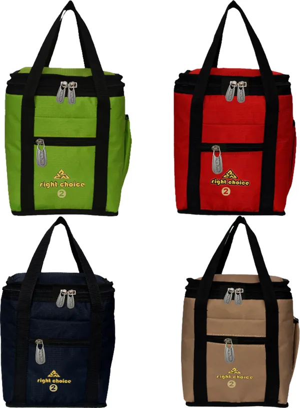 Combo_4_Lunch_Tiffin_Bags_School_Kida_And_Waterproof_Lunch_Bag_(Red,_Green,_Black,_Beige,_10_L)