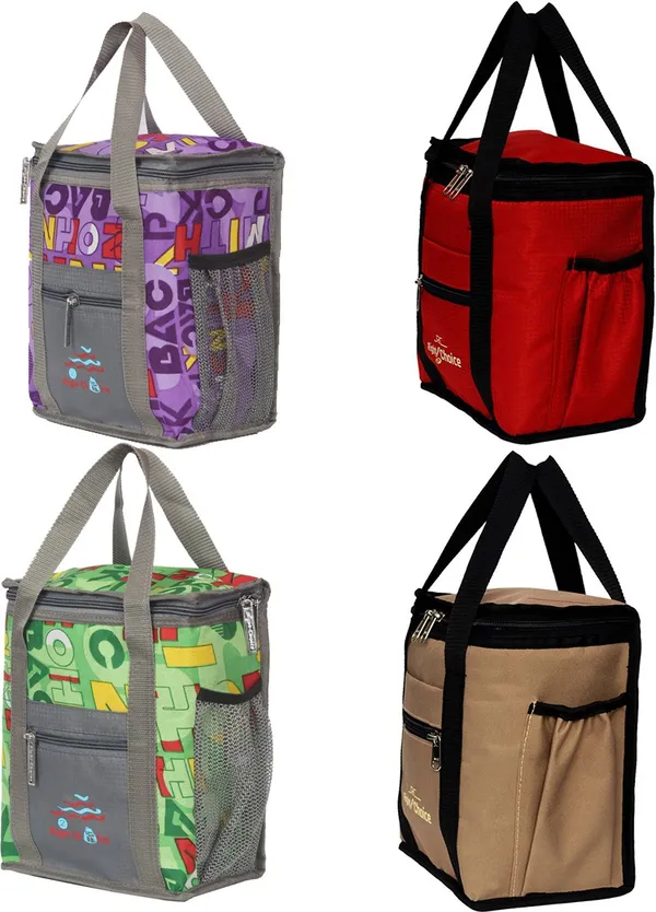 Combo_4_Lunch_Tiffin_Bags_Lunch_Bag_(Purple,_Red,_Green,_Beige,_10_L)