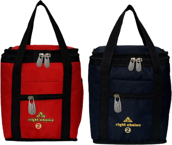 2006_Stylish_Tuff_Lunch_Bgas_Black+Red_(Nursery/Play_School)_Waterproof_Lunch_Bag_(Red,_Black,_1_L)