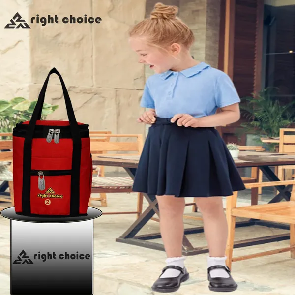 2006_Stylish_Tuff_Lunch_Bgas_Black+Red_(Nursery/Play_School)_Waterproof_Lunch_Bag_(Red,_Black,_1_L)