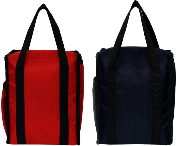 2006_Stylish_Tuff_Lunch_Bgas_Black+Red_(Nursery/Play_School)_Waterproof_Lunch_Bag_(Red,_Black,_1_L)