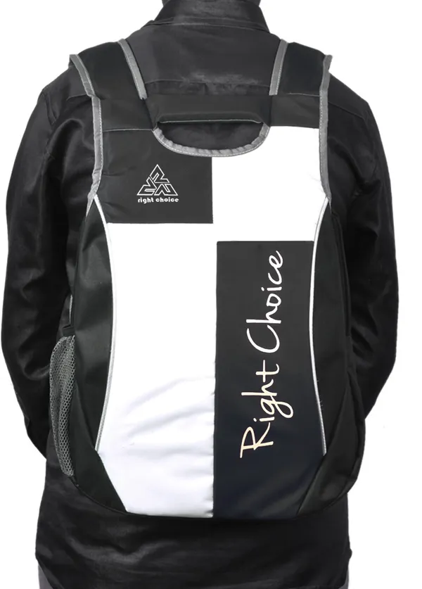 (2200)_Stylish_Tuff_Quality_College_School_Casual_Bag_Boy_&_Girl_21_L_Backpack_(Black,_White)