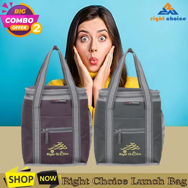 Premium_Quality_Carry_On_School_Office_&_Picnic_(Brown+Sky_Blue_3010+3008)_Waterproof_Lunch_Bag_(Brown,_Light_Blue,_10_L)