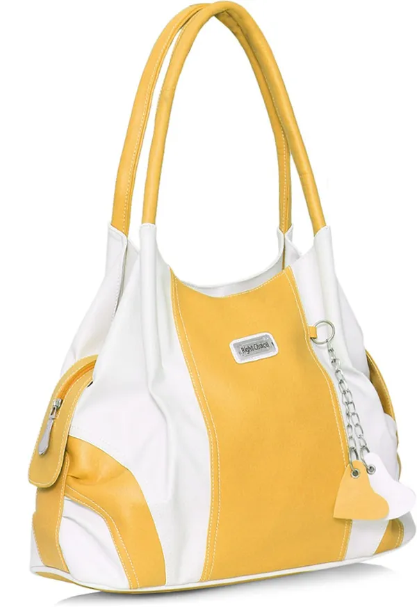 Women_White,_Yellow_Shoulder_Bag_For_Women