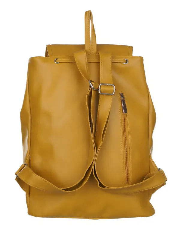 Artificial_Leather_Casual_Purse_Fashion_School_Leather_Backpack_Shoulder_Bag_Mini_Backpack_For_Women_&_Girls_(Yellow)_20_L_Backpack_(Yellow)