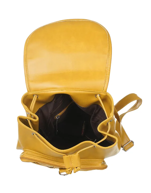 Artificial_Leather_Casual_Purse_Fashion_School_Leather_Backpack_Shoulder_Bag_Mini_Backpack_For_Women_&_Girls_(Yellow)_20_L_Backpack_(Yellow)