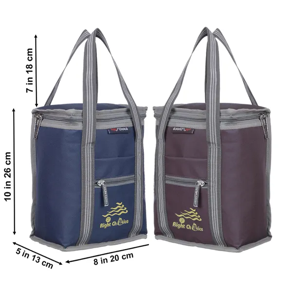 Premium_Quality_Carry_On_School_Office_&_Picnic_Waterproof_Lunch_Bag_(Dark_Blue,_Brown,_10_L)