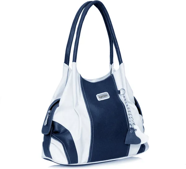 Women_Blue,_White_Shoulder_Bag_For_Women