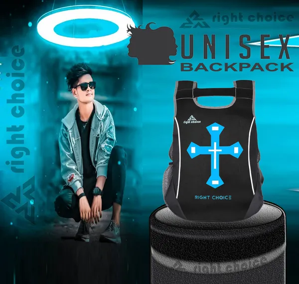 New_Unisex_Typography_Religion_Backpack_College_Bag_Daily_Use_(2313)_20_L_Backpack_(Black)