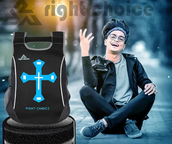 New_Unisex_Typography_Religion_Backpack_College_Bag_Daily_Use_(2313)_20_L_Backpack_(Black)