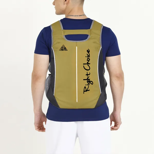 New_College_Causal_Bag_Styish_Stuff_Quality_Mercedes_10_L_Backpack_(Yellow)