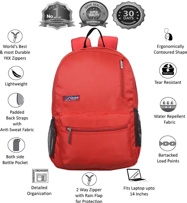 Backpack_(2101_Red)_Stylish_Tuff_Quality_College_School_Casual_Backpack_Bag_Boy_&_Girl_20_L_Backpack_(Red)