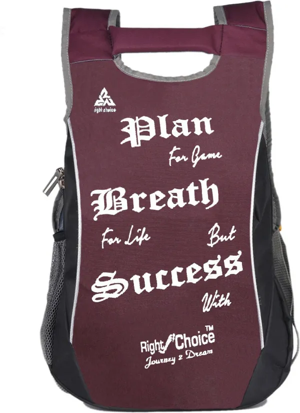 (2220)_Black_Purple_Stylish_Tuff_Quality_College_School_Casual_Bag_Boy_&_Girl_5_L_Backpack_(Purple)