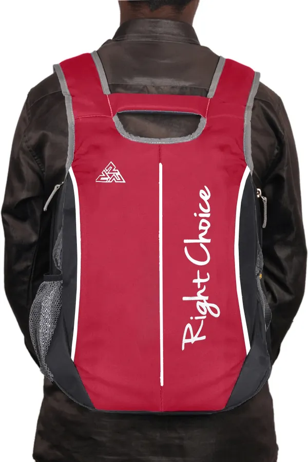 (2225)_Black_Red_Stylish_College_Bags_Boy_&_Girl_5_L_Backpack_(Red)