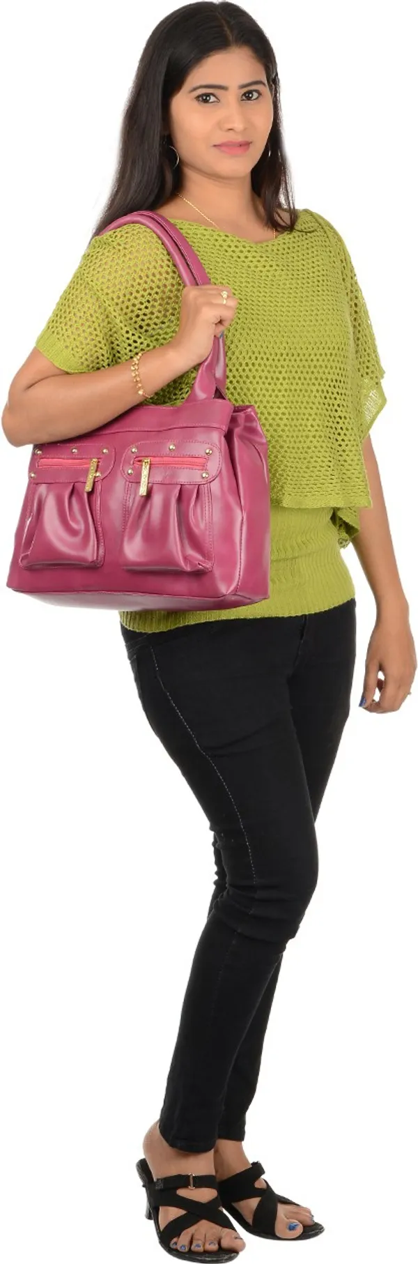 Women_Pink_Shoulder_Bag_For_Women
