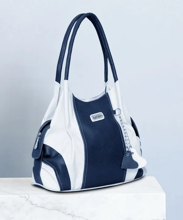 Women_Blue,_White_Handbag_For_Women