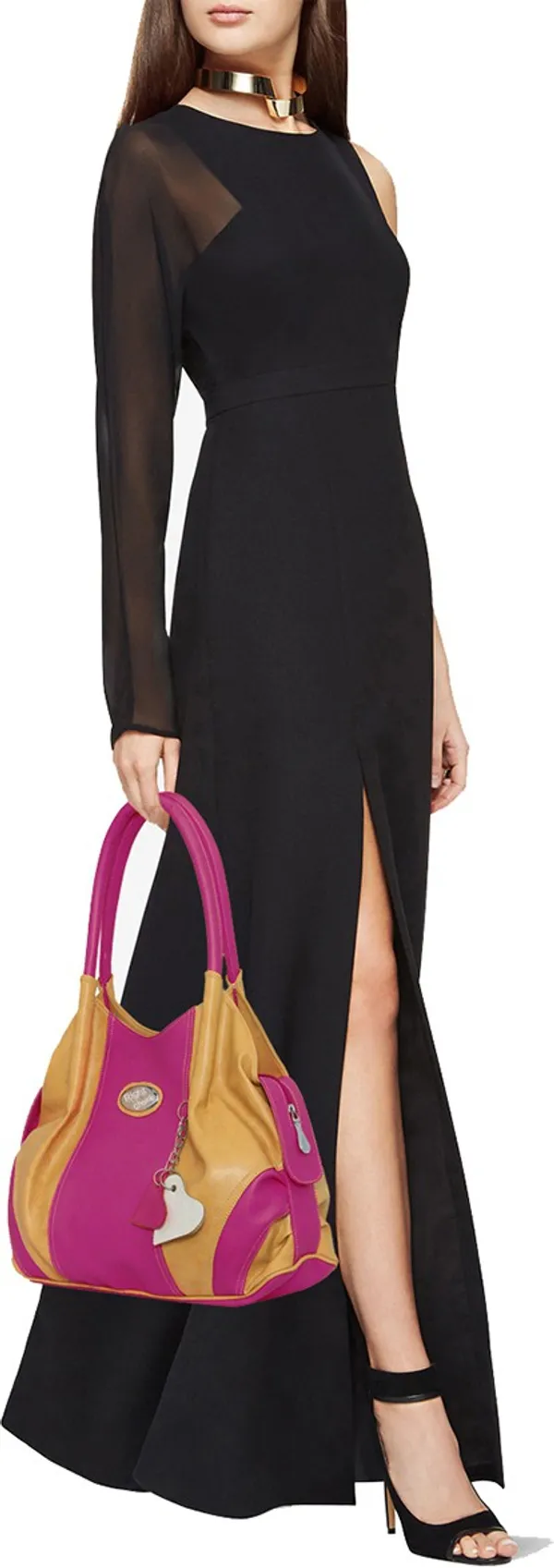 Women_Pink,_Beige_Shoulder_Bag_For_Women