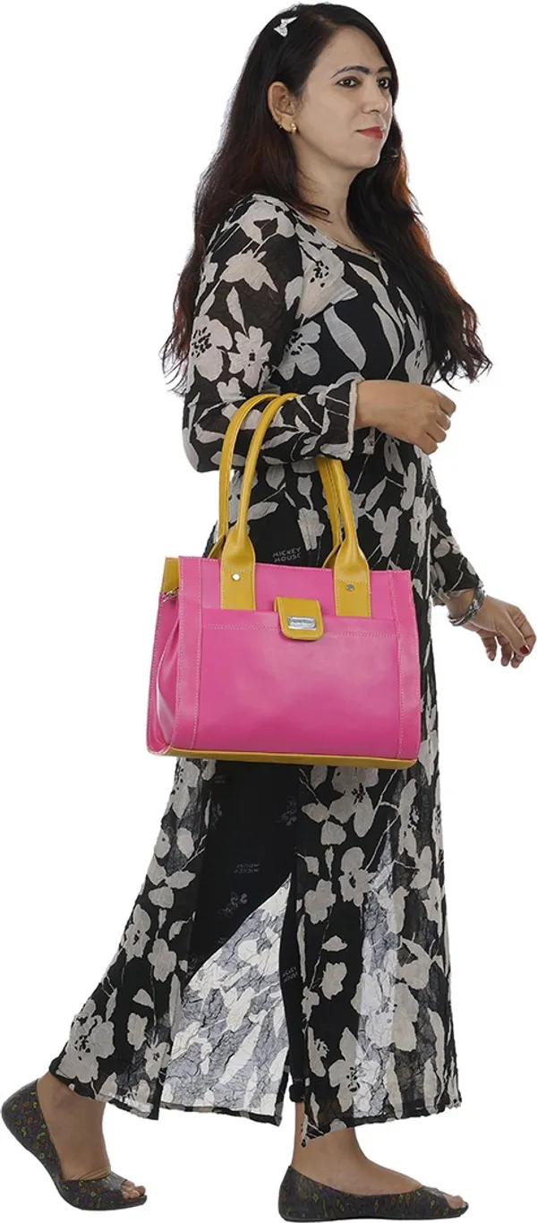 Women_Yellow,_Pink_Shoulder_Bag_For_Women