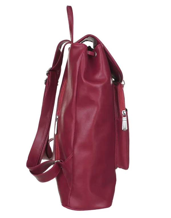 Artificial_Leather_Casual_Purse_Fashion_School_Leather_Backpack_Shoulder_Bag_Mini_Backpack_For_Women_&_Girls_(D_Pink)_20_L_Backpack_(Pink)