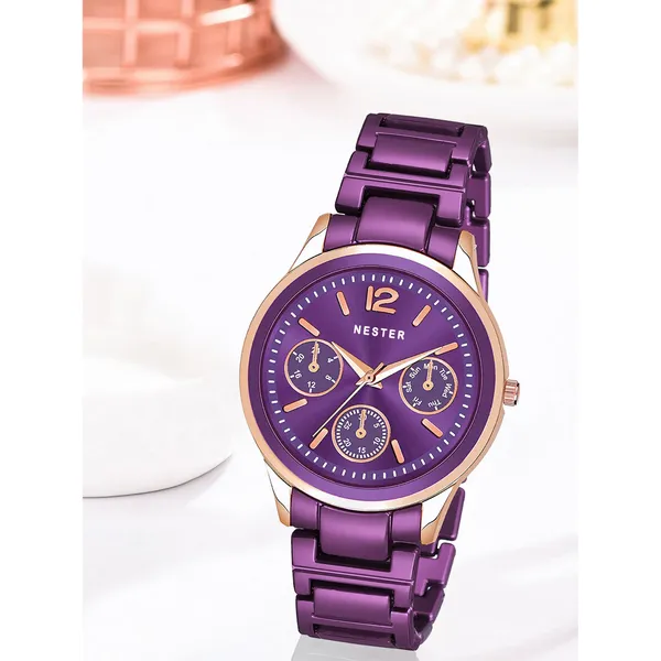 Metal_Chain_Analog_Watch_With__Attractive_Dial_|_Premium_Watches_for_Her