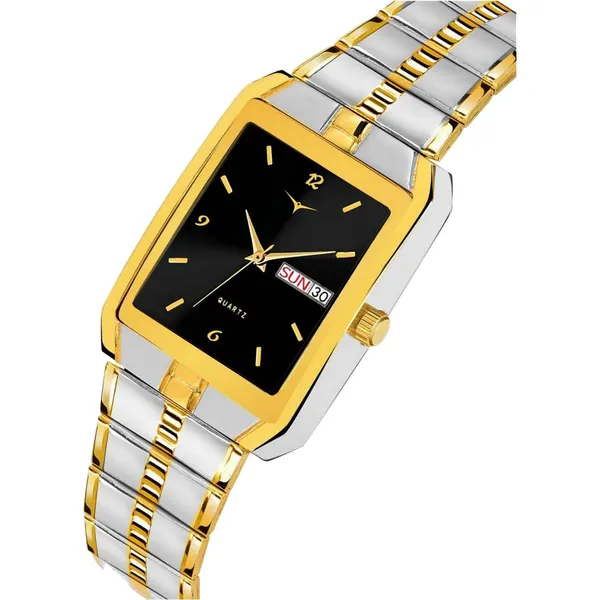 Quartz_Analog_Watch_|_Gold_Plated_Day_And_Date_Functioning_For_Men