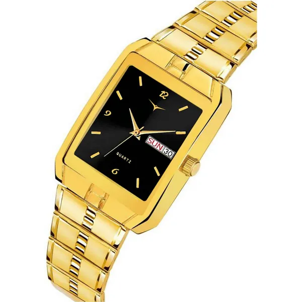 Quartz_Analog_Watch_|_Gold_Plated_Day_And_Date_Functioning_For_Men